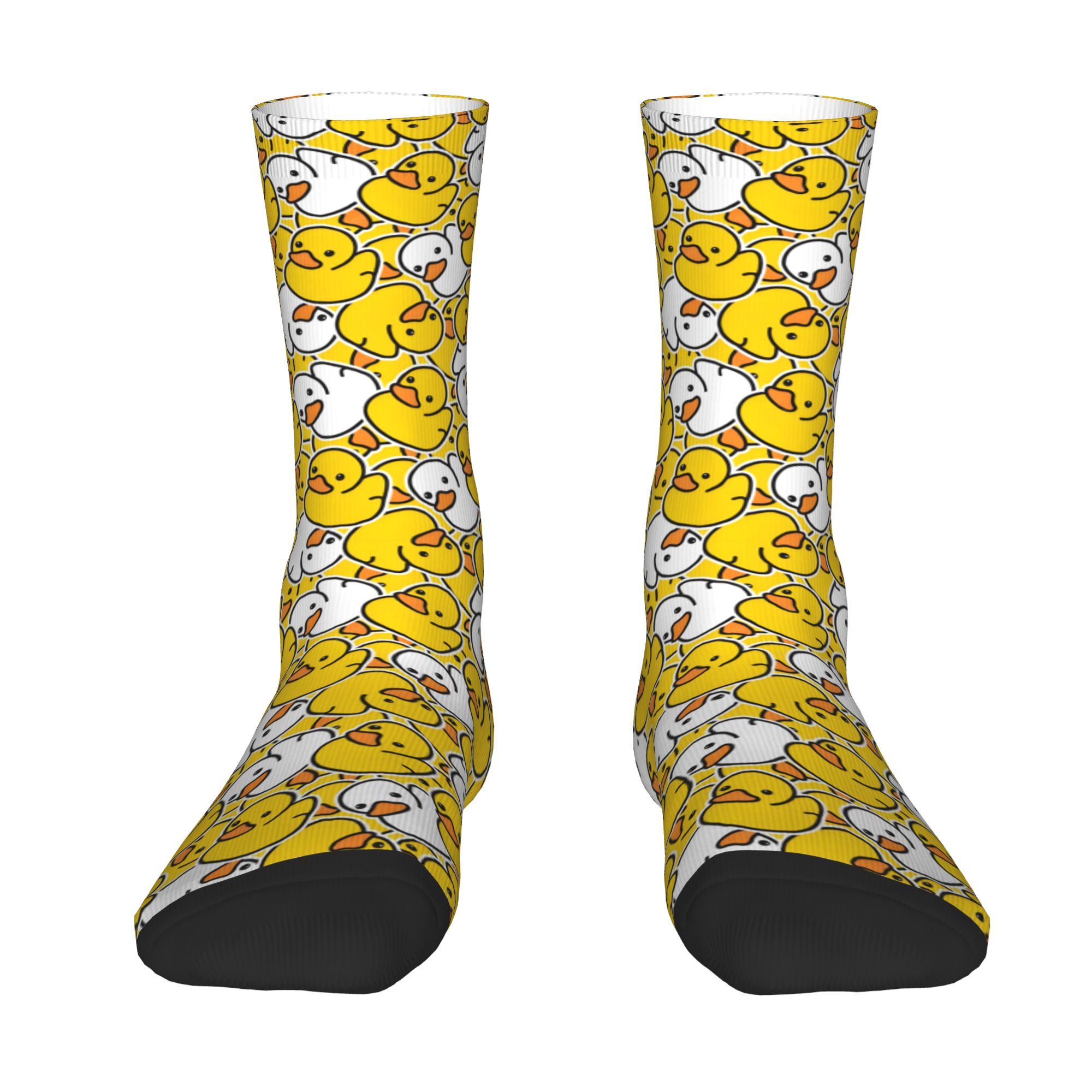 3D Printing Custom - Maßgefertigte Gummi-Enten-Badesocken mit Cartoon-Muster, Unisex Lustige