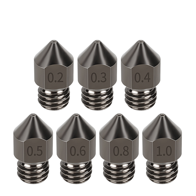 3D Printing Nozzle - Super gehärtete Stahldüse MK8, 5 Stück/Lot,