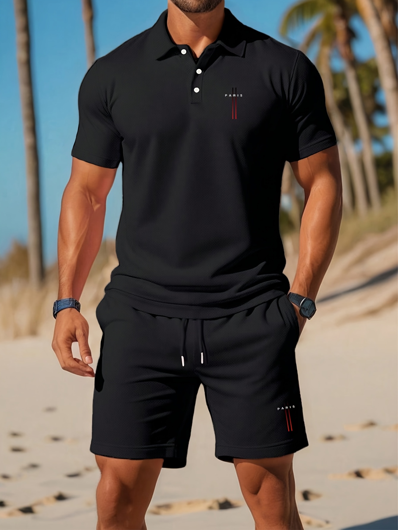 3D Printing Kpop - 2026 Sommer Herren-Poloshirt-Set – 3D-gedrucktes Design,
