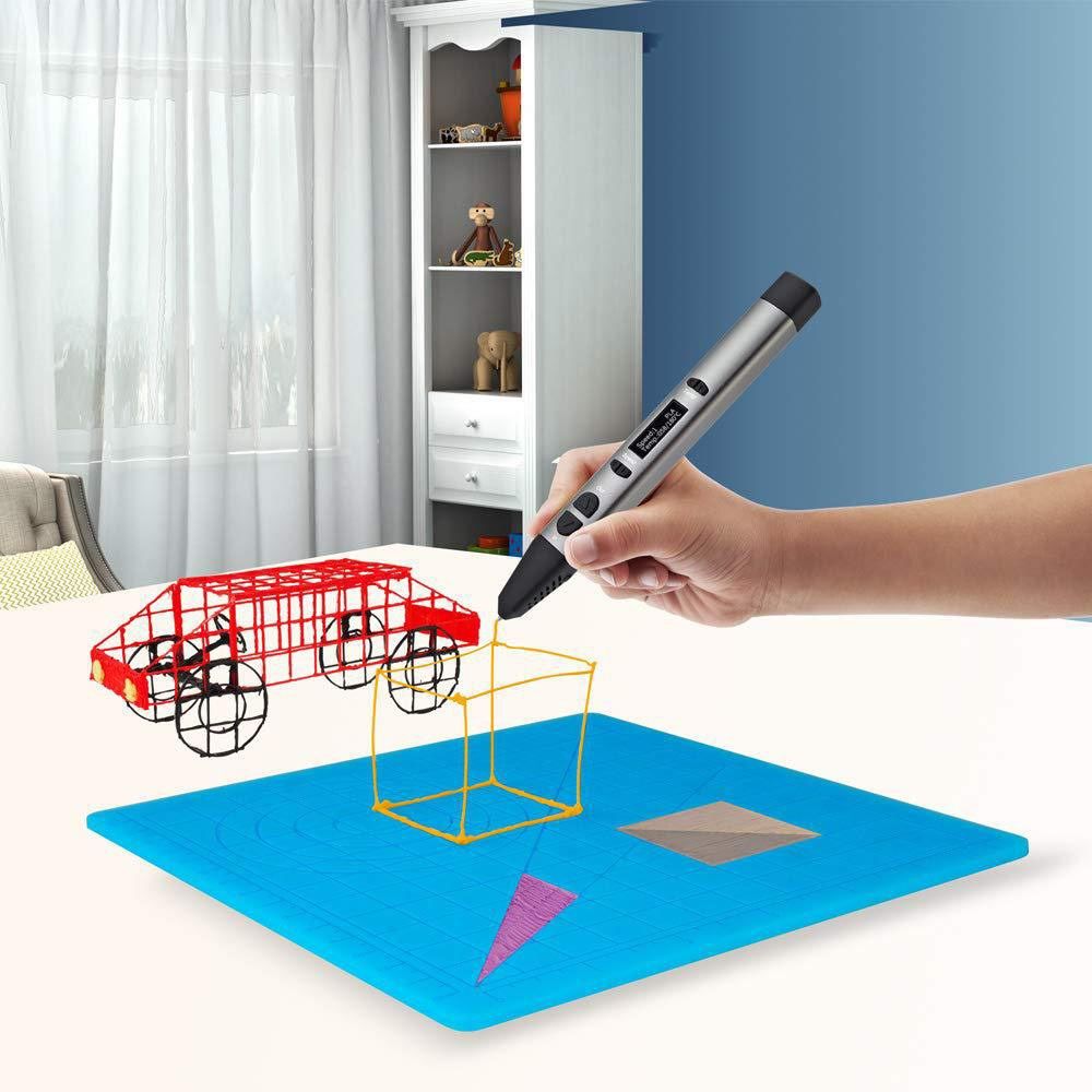 3D Printing Tablet - Langlebige Zeichenvorlagen Flexible Silikonmatte 3D-Stift-Unterlage 3D-Druckmatte