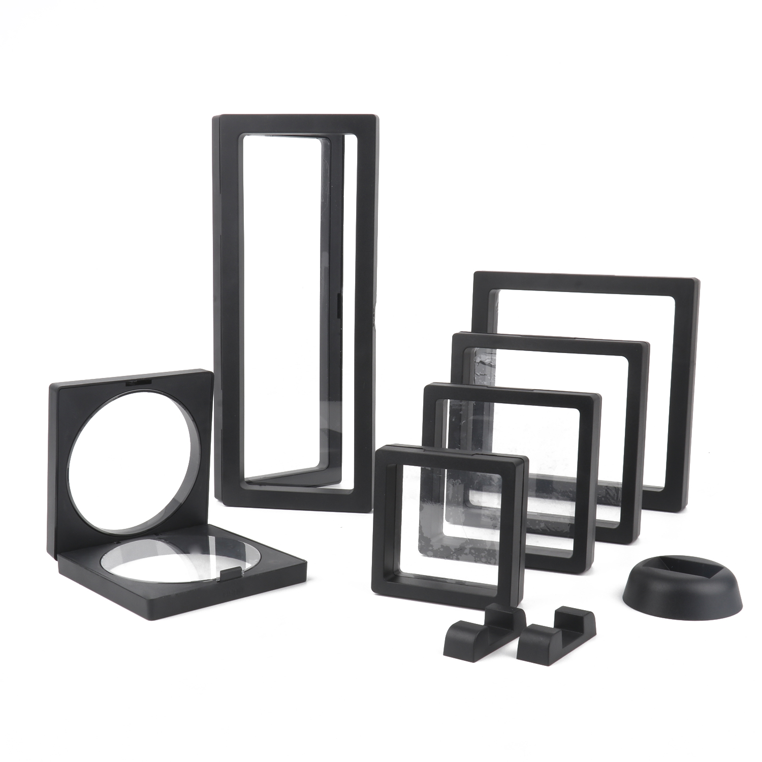 3D Printing Earrings - Schwarz 3D Free Stand Suspension Floating