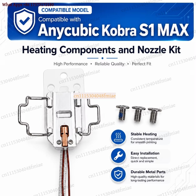 3D Printer Hotend Kit - Anycubic Kobra S1 MAX Heizdüsen-Kit Hotend-Baugruppe