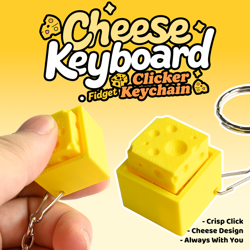 3D-gedruckter Käse-Schlüsselan – 3D Printing Model Free Bewertung und Preis
