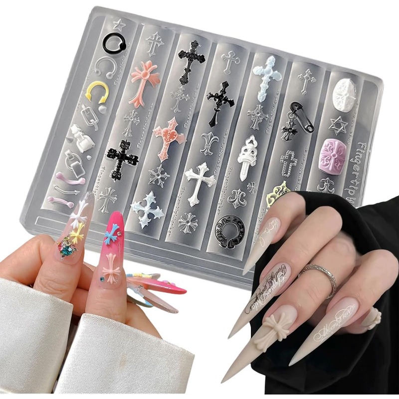 Silikon-Kreuz-Nagelkunstformen – 3D Printing Model Free Bewertung und Preis