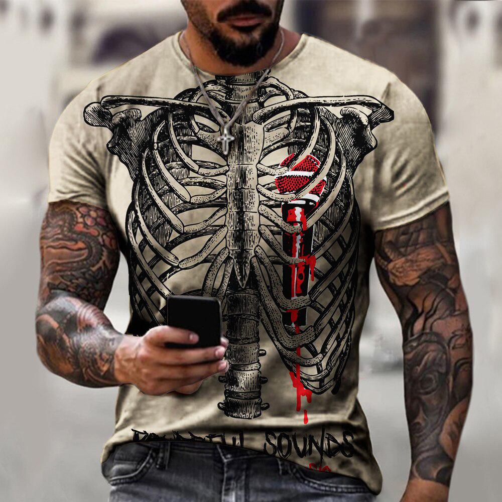 Herren-T-Shirt mit Röntgen-Ske – 3D Printing X Ray Bewertung und Preis