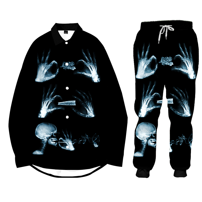 Hoodie-Hose Hip Hop Damen/Herr – 3D Printing X Ray Bewertung und Preis