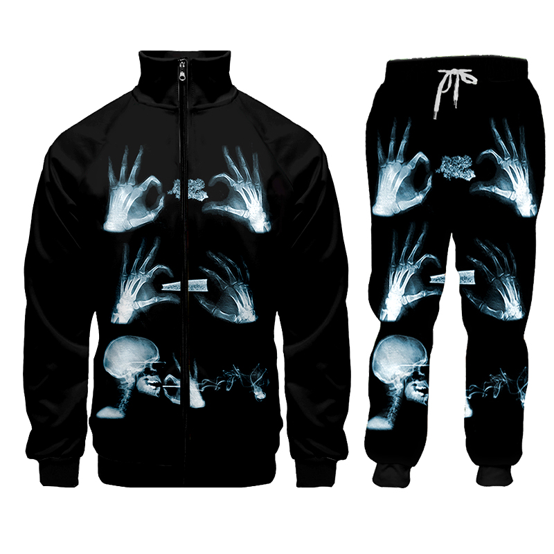 Hoodie-Hose Hip Hop Damen/Herr – 3D Printing X Ray Bewertung und Preis