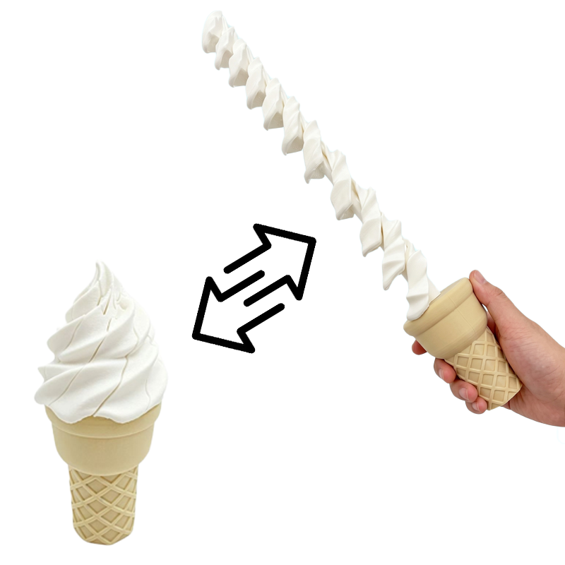 3D-gedrucktes Eiscreme-Spielze – 3D Printing Model Free Bewertung und Preis