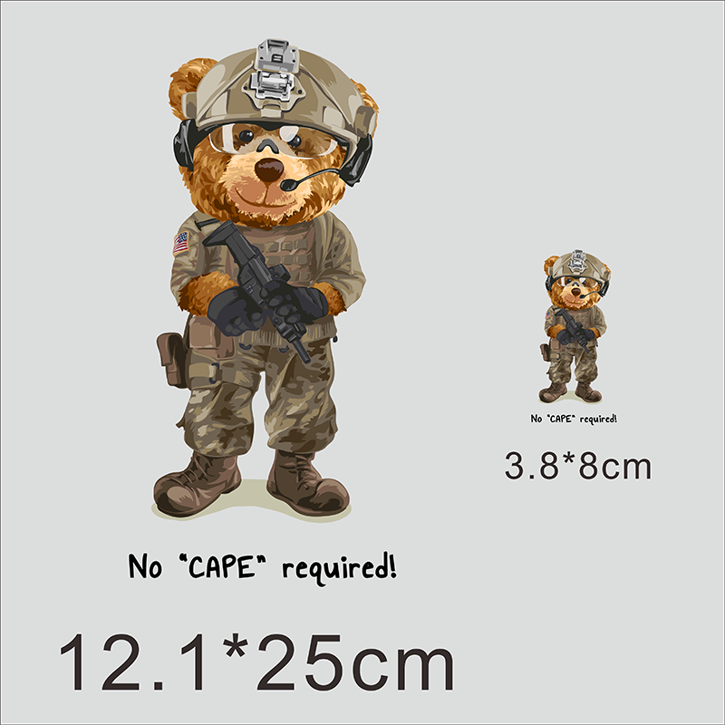 Cartoon Bär Trend Eisen Aufkle – 3D Printing On Fabric Bewertung und Preis