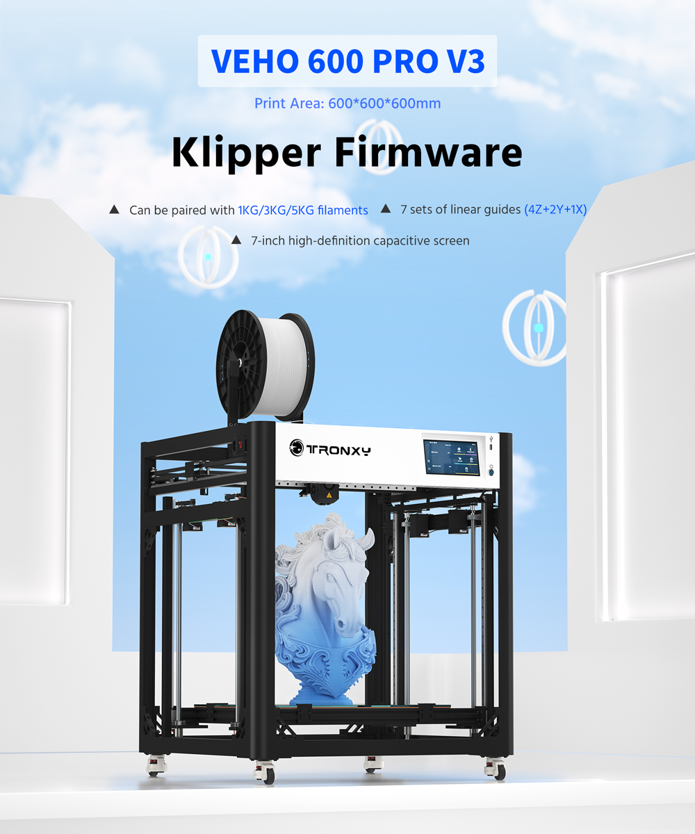 Tronxy VEHO-600 / PRO V3 3D-Dr – 3D Printing X Y Z Axis Bewertung und Preis