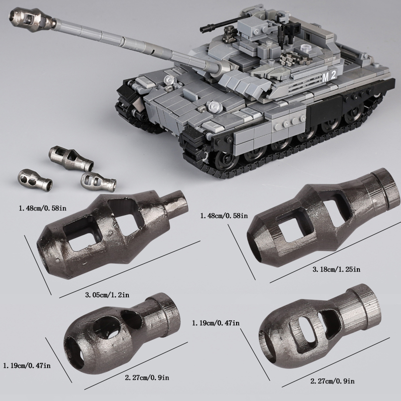 Moc Tank Mündung bremse 3d ged – 3D Printing Lego Bricks Bewertung und Preis