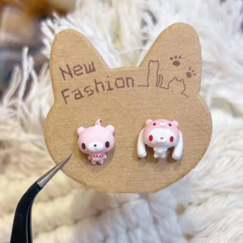 Gloomy Bear Niedliche Asymmetr – 3D Printing Earrings Bewertung und Preis