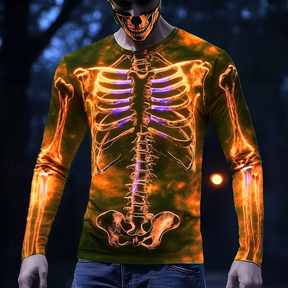 Herren-T-Shirt mit leuchtendem – 3D Printing X Ray Bewertung und Preis